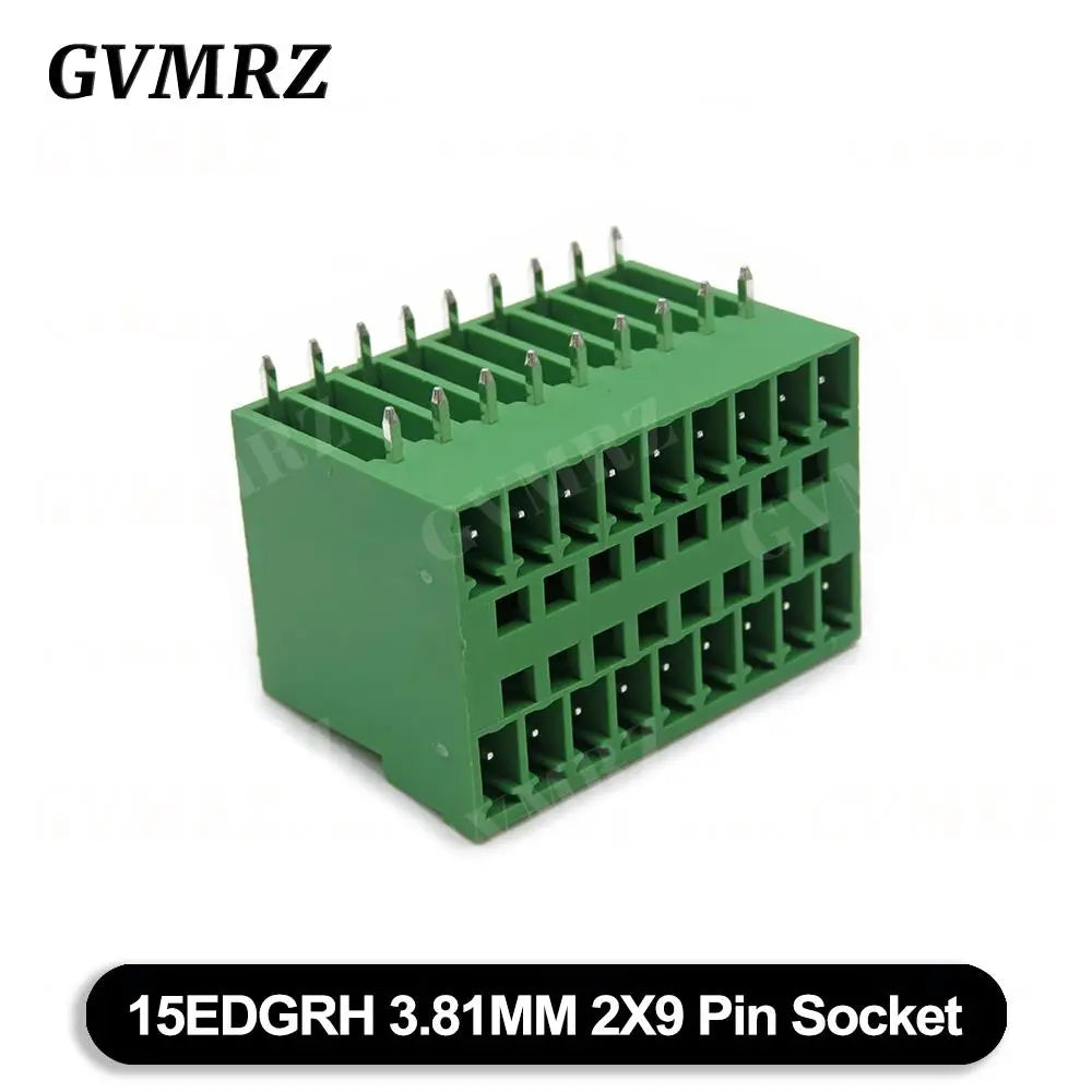 5PCS 15EDG KF15EDGRH 2x2 ~ 12PIN 3.81mm Double Layer Double row pluggable terminal block PCB welding plate Plug Pin Socket