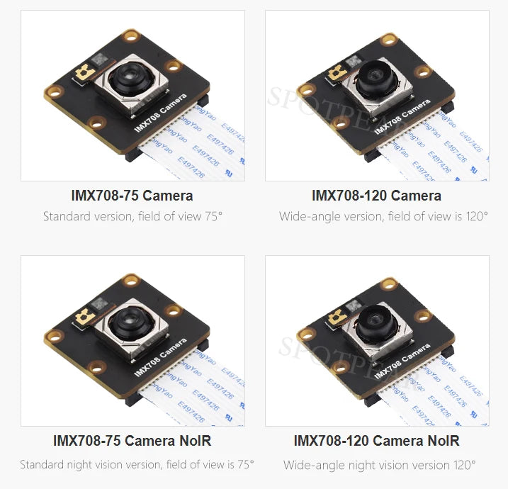 Raspberry Pi Camera 12MP Sony IMX708 autofocus HDR Module 3 Sensor Assembly