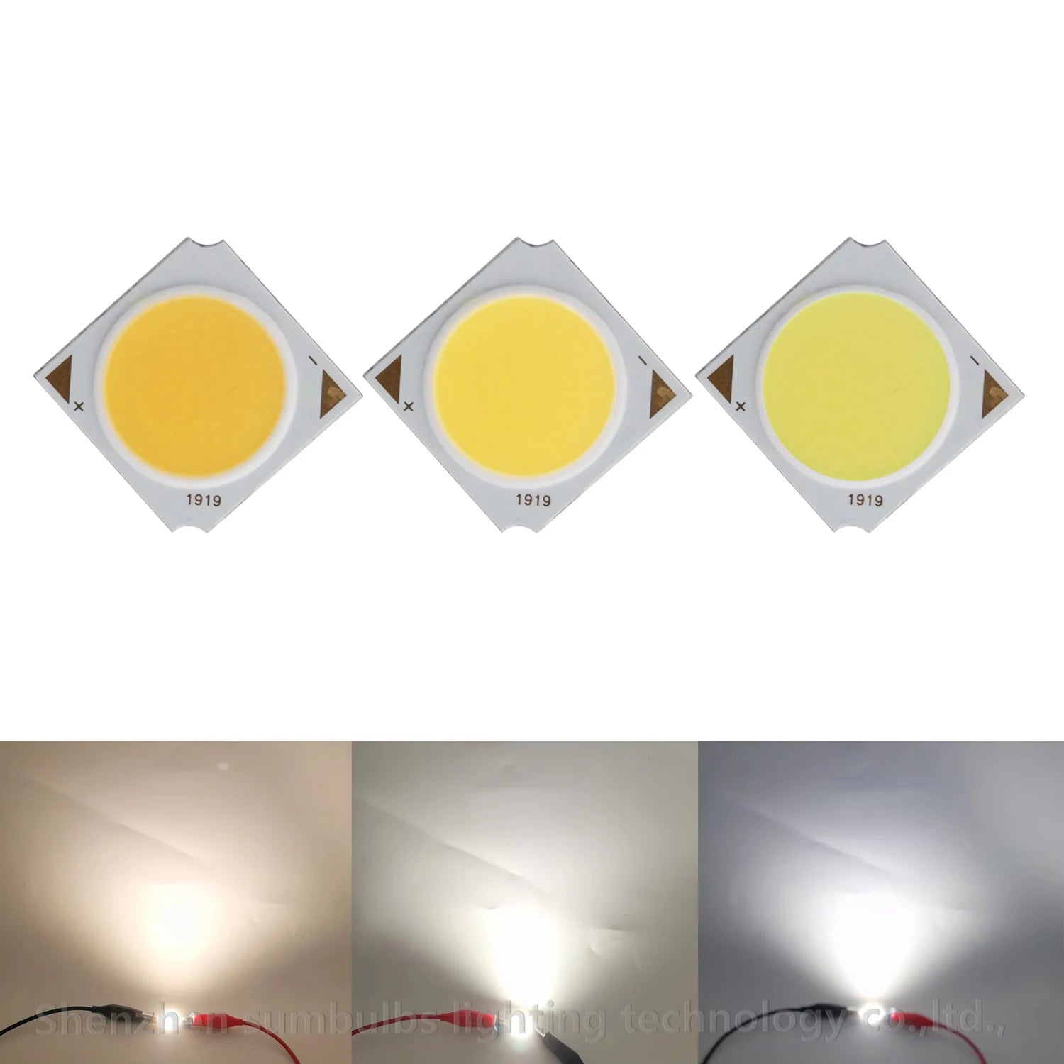 [SUMBULBS] 19x19mm 17mm LED COB Light Source Diode Chip Cold 30-33V 10W 15W 20W 30W for Down Track Lamp DIY Lamp Bulb