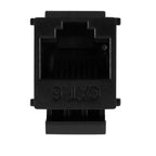 50Pcs RJ45 Connector Keystone Jack Cat6 Extension Coupler Ethernet Network LAN Cat 6 Coupler Jacks Extend Adapter,Black