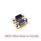 1PCS Mini Gender Changer Adapter DB9/DB15 VGA Male to Female/Male to Male/Female to Female RS232 Serial Plug Com Connector