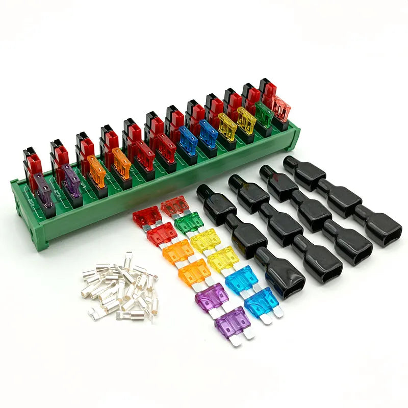 PS-11 DIN Rail Mounting  12-Port Power Splitter Anderson Connector Distributor DC36V 45A.