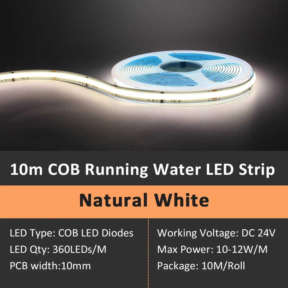 WS2811 Horse Race Running Water Led Strip 24V COB 360LEDs/M SMD 120LEDs/M Touch Controller Sync Controller 1to4 1to8 Sequential