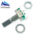 10pcs Rotary encoder,code switch/EC11/ audio digital potentiometer,with switch,5Pin, handle length 20mm