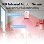 Meian Wired PIR Motion Sensor, Infrared Alarm Detector, Human Body Presence Sensor, Smart Home Security, Work with Alarm Host