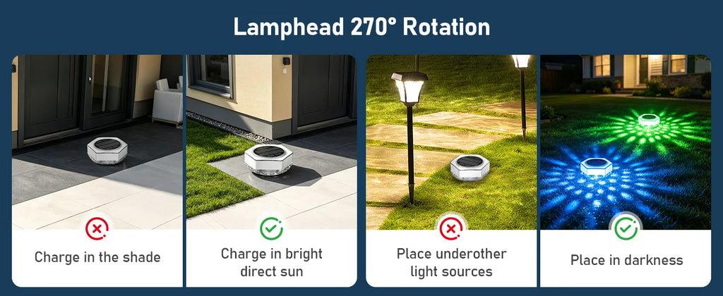 Solar Pool Lights 1/2 Pack, RGB Changing Floating Pool Lights with 10m Remote Control, 4 Dimming, 13 Lighting, Timing Mode, IP68 Waterproof for Inground/Above Ground Pool, Party Decoration