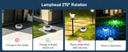 Solar Pool Lights 1/2 Pack, RGB Changing Floating Pool Lights with 10m Remote Control, 4 Dimming, 13 Lighting, Timing Mode, IP68 Waterproof for Inground/Above Ground Pool, Party Decoration