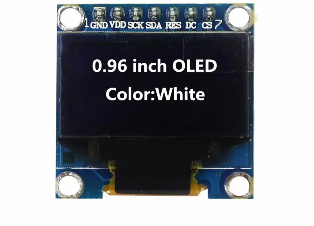 0.96 inch OLED White Display Module 128X64 OLED SPI 7pin Driver Chip SSD1306 For Arduino Diy Kit