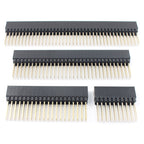 5pcs 2.54mm Pitch PC104 20 40 64 80 Pin 2x10 2x20 2x32 2x40 Long Double Row Straight Female Header Socket Connector For Arduino