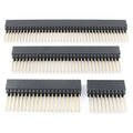 5pcs 2.54mm Pitch PC104 20 40 64 80 Pin 2x10 2x20 2x32 2x40 Long Double Row Straight Female Header Socket Connector For Arduino