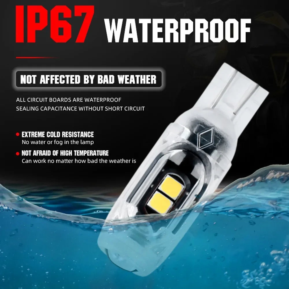 T10 Car Strobe Light 3030 5SMD High Brightness Motorcycle LED Flashing License Plate Light 5W5 Infinite Decoding Clearance Lamp