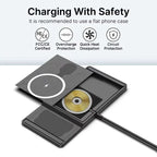 Car Wireless Charger Phone Pad for iPhone 17 16 15 14 13 12 Pro Max AirPods Samsung Xiaomi Airpods Pro 2 Fast Charging Station