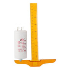 CBB60 Run Capacitor 25uF 450V AC Double Insert 50/60Hz Cylinder 73x44mm White for Air Compressor Water Pump Motor