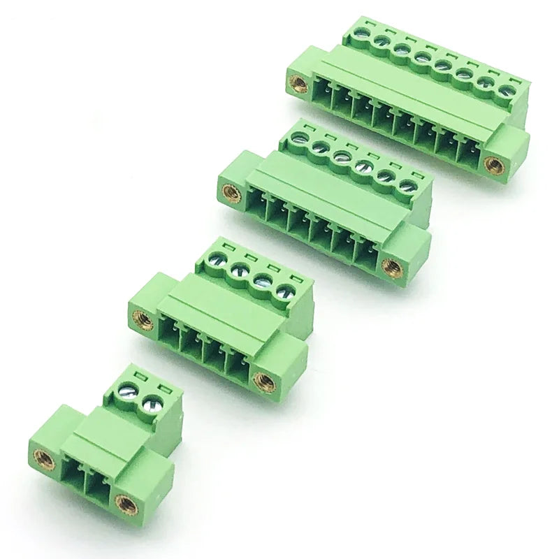 1/5/10 Pairs Weld-free Butt Connection 15EDGRKM-3.81mm Male Female Plug-in Terminal Block 2edg 2P/3P/4P-16P Pluggable Terminal
