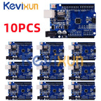 1-10PCS UNO R3 CH340G MEGA328P Chip for Arduino UNO R3 + USB/TYPE-C CABLE ATMEGA328P-AU Development Board 16Mhz