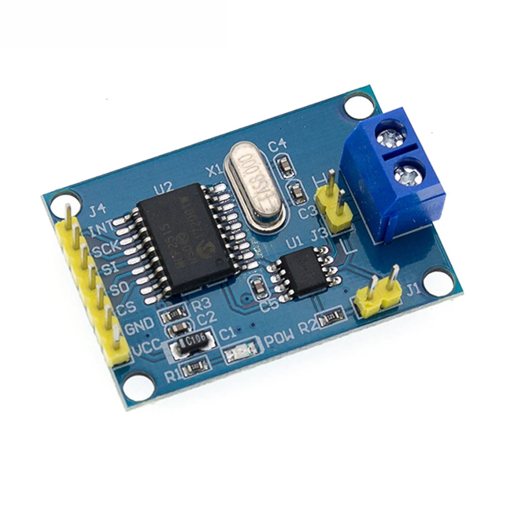 MCP2515 CAN Bus Module Board SPI TJA1050 Receiver MCP2515 CAN Bus Driver Module Board for 51 MCU ARM Controller for Arduino DIY