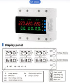 GTRIC Over Under Voltage Protection Device Three-Phase 380V AC Undervoltage Protection 63A Current and Voltage Protection Relay