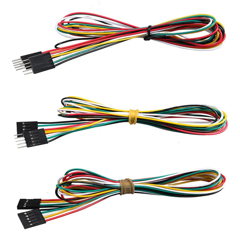10PCS 2.54MM Pitch Wire Dupont Line Female to Female 1P2 3 4 5 6 Pin Dupont Cable Connector JUMPER Cable Wire for PCB 3D Printer