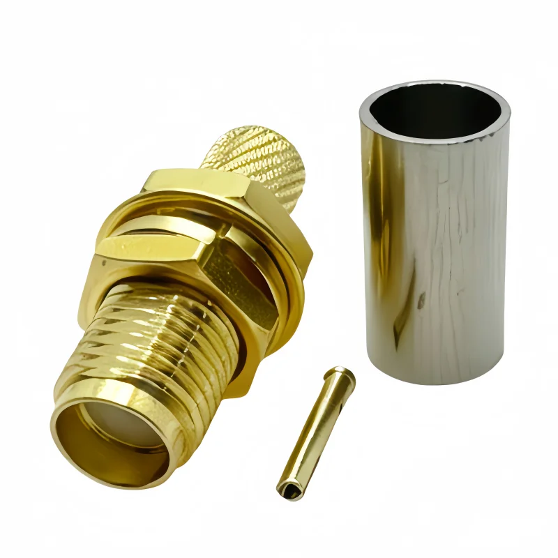 10pcs/lot SMA Male Plug SMA Female RP SMA Male Female Connector Crimp for RG58 LMR195 RG142 RG400
