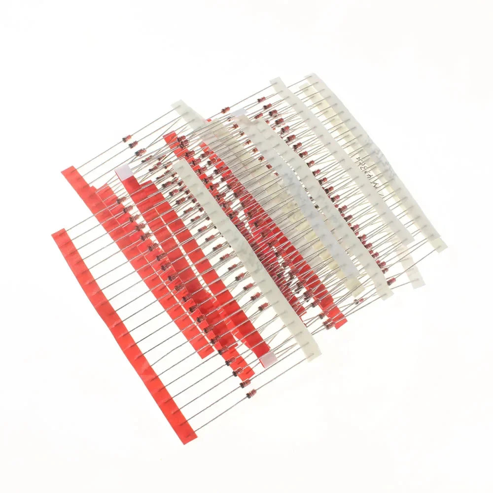 140p-250pcs 1W Zener Diode Kit 1N47 Series Voltage Regulator Diodes Set 1N4728 1N4729 1N4730 1N4731 1N4732 Electronic Component