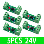 1 Channel Way Optocoupler Isolation Module PC817 EL817 3V-5V 12V 24V Photoelectric Isolator Rail Holder PLC Drive Motor Board