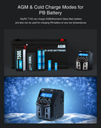 SKYRC T100 AC Lipo Battery Balance Charger Dual 5A 2X50W for 2-4S NiMH / NiCd / LiPo / LiFe / Lilon / LiHV  RC Car Charger