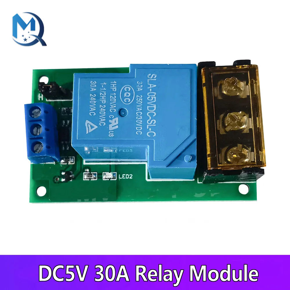 YYG-2 High Power Relay Module One Way High/Low Level Trigger Optocoupler Isolation Relay Module 30A DC5V/12V/24V