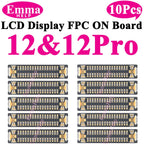 10Pcs LCD Display Touch FPC Connector for iPhone 17 17Pro 16 15 14 Pro Max Motherboard Logic Board Screen Plug Replacement