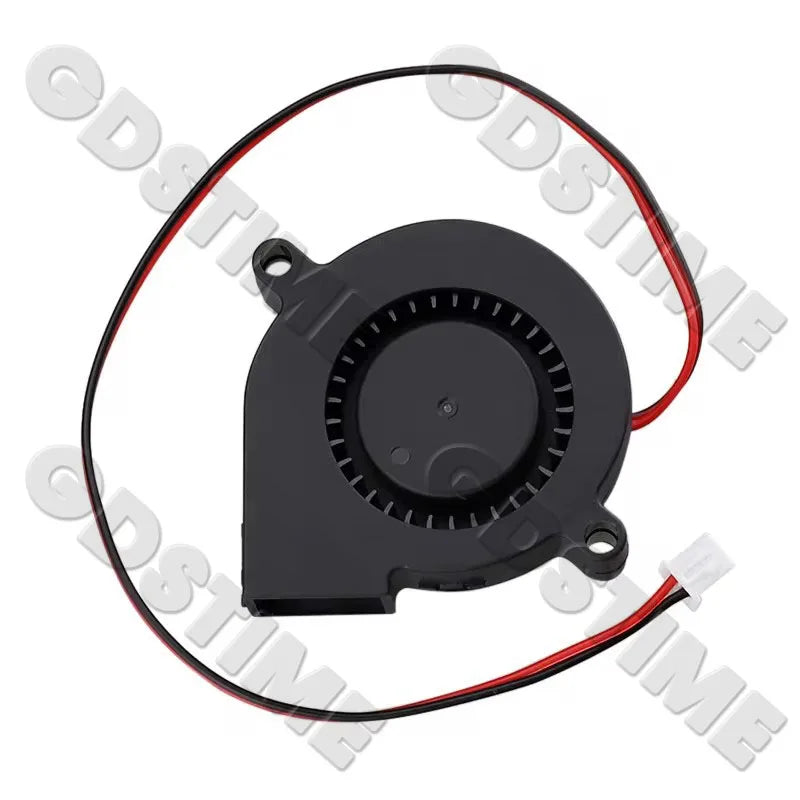 Gdstime 5015 Blower Fan 24V 12V 5V 50MMx15MM Turbine Radial Fan 5015 Dual Ball High Speed Cooler for 3D Printer Parts Cooling