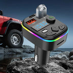 Car Charger Dual USB Type C Car MP3 Player Bluetooth 5.3 Support TF Card U Disk Phone Charger Car FM Transmitter Clear Calling