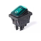 KCD2 KCD4 ON-OFF ON-OFF-0N 4/6Pin Sealed Waterproof Auto Boat Marine Rocker Switch With Black Red Green LED 16A 125V 20A 250V AC