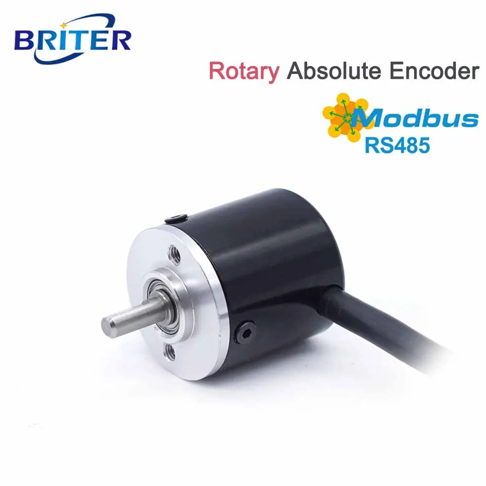 Φ25mm 4mm Shaft Miniature Singleturn Absolute Rotary Encoder RS485 RS232 Modbus RTU Wide Temperature High Durability