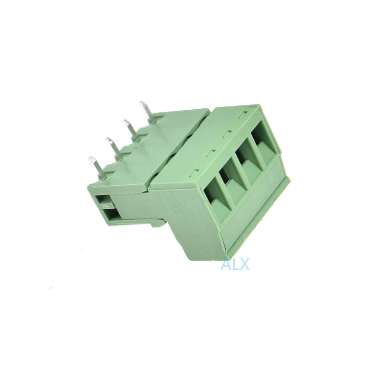 10SETS 2EDG 4pin 5.08MM pitch RIGHT ANGLE pluggable screw terminal block 5.08 4 pin PLUG TYPE pcb connector PLUG + SOCKET 300v