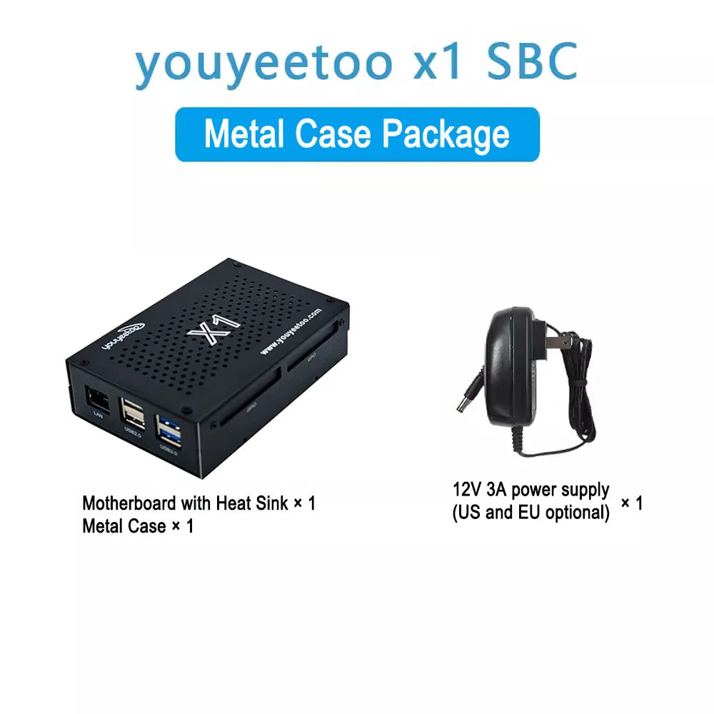 Youyeetoo X1 SBC Intel 11th Gen Jasper Lake N5105 Development Board X86 Computer Windows 10/11 Pro Ubuntu OS Support WiFi 6,NFC