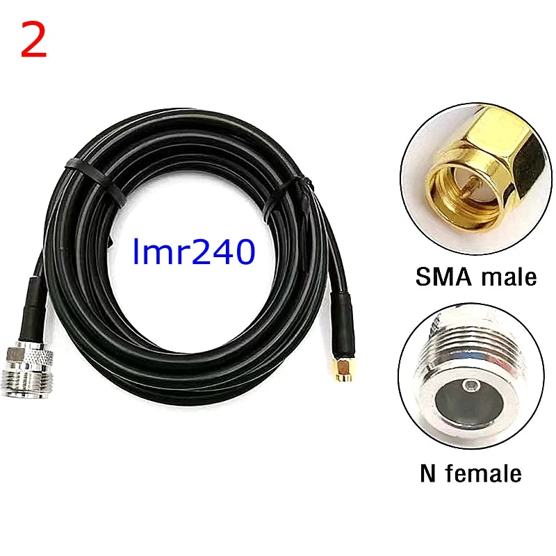 LMR240 50-4 Coax Cable L16 N Male Female To SMA Male Connector N To RPSMA Crimp for LMR-240 Pigtail Jumper 4G 5G LTE Extension
