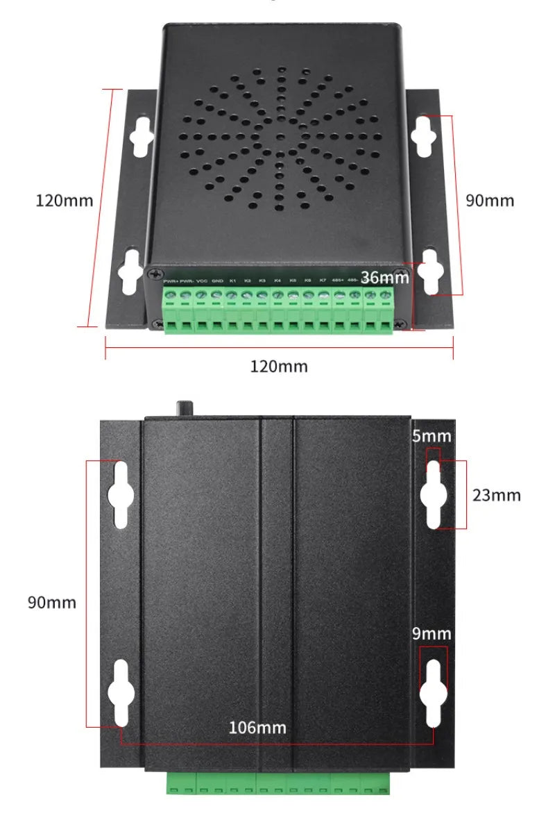 Triggerable Audio Player for Museum Exhibitions 7-Trigger Sound Player RS485 Alert Speaker BGM Player Triggered by Dry Contacts