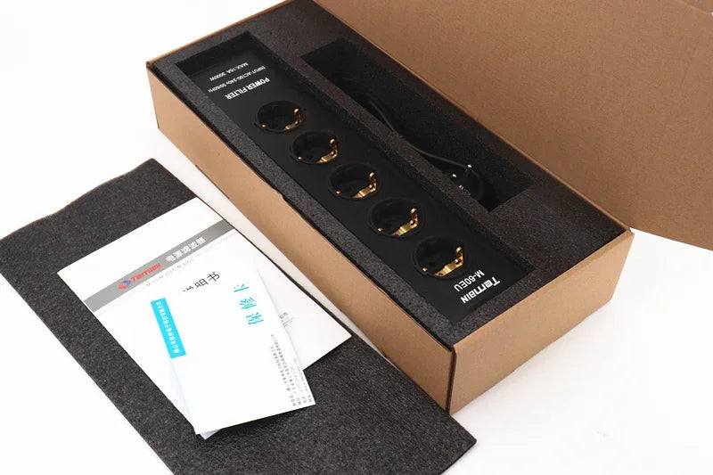 Pawalle M60 AS/UK/EU power filter anti surge power purifier socket voltage display overload protection function