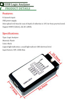 USB Logic Analyzer 24MHz 8 Channel 24M/seconds Logic Analyzer Debugger For ARM FPGA Logic Analyzer Logic 24M 8CH