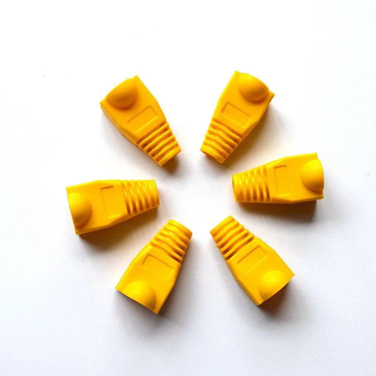 10-100Pcs RJ45 Ethernet Cable Connector Boots Cover CAT5 CAT5E CAT6 CAT6E Ethernet Network Lan Cable Plug Cap Protective Sleeve