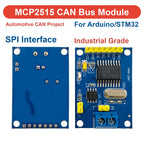 MCP2515 CAN Bus Module TJA1050 SPI Interface Receiver High Speed Industrial Grade for Arduino for STM32 for 51 MCU Automotive