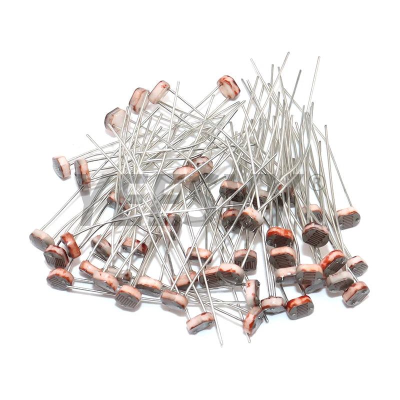 50PCS/lot LDR Photo Light Sensitive Resistor Photoelectric Photoresistor 5528 GL5528 5537 5506 5516 5539 5549 For Arduino