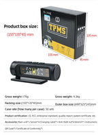 E-ACE 4 Sensors TPMS Removable Battery Wireless Intelligent Sensing Tire Pressure Monitor System Safety Alarm LCD Display