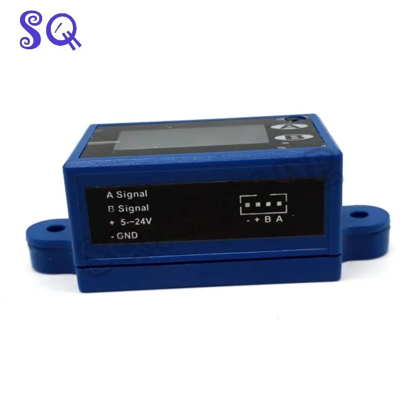 Mini 7 Digit LCD Counter 2 Display rows  DC 5V-18V 10 counts per second PCB Material Electronic Totalizer With LED blue