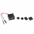 for Raspberry Pi 4 Model B Heat Sink Single Cooling Fan RAM Heatsink Set Kit