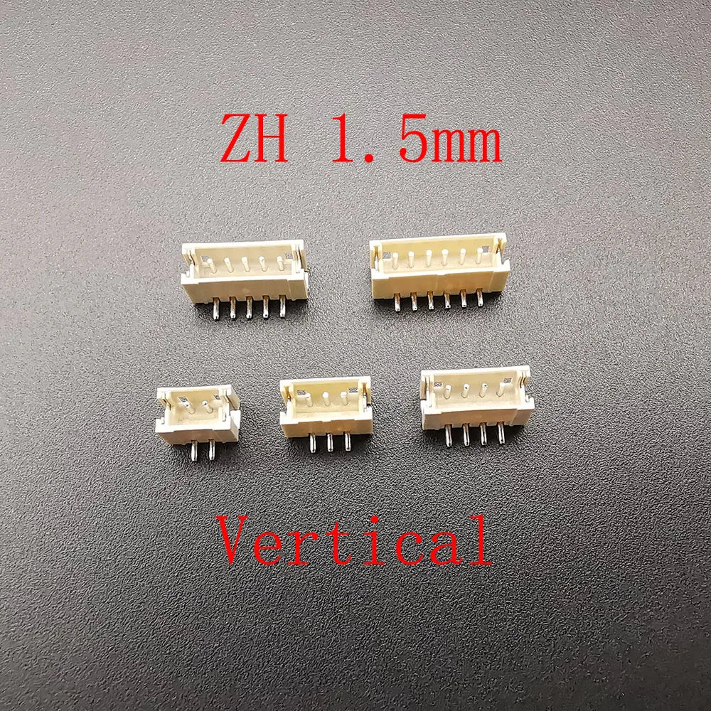 10Pcs XH 2.54 / PH 2.0 / ZH 1.5 / JST 1.25mm /SH 1.0mm Pitch 2/3/4/5/6 Pin Male Plug Housing SMD Connector Horizontal / Vertical