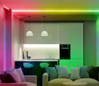 WS2812B RGBIC LED Strip Light 5V DC 5050 300LED SMD Digital LED Tape Ribbon Lamp Black PCB Waterproof Addressable RGB IC Stripe