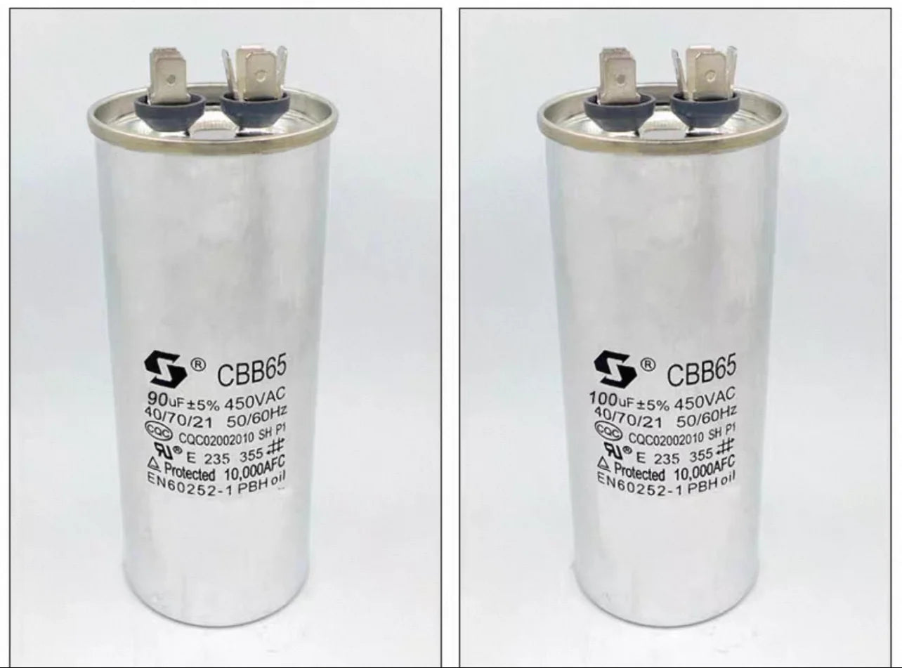 CBB65 Air Conditioner Capacitor 450V AC Motor Run Compressor Starter 5/20/25/30/35/40/45/50/60/70uF