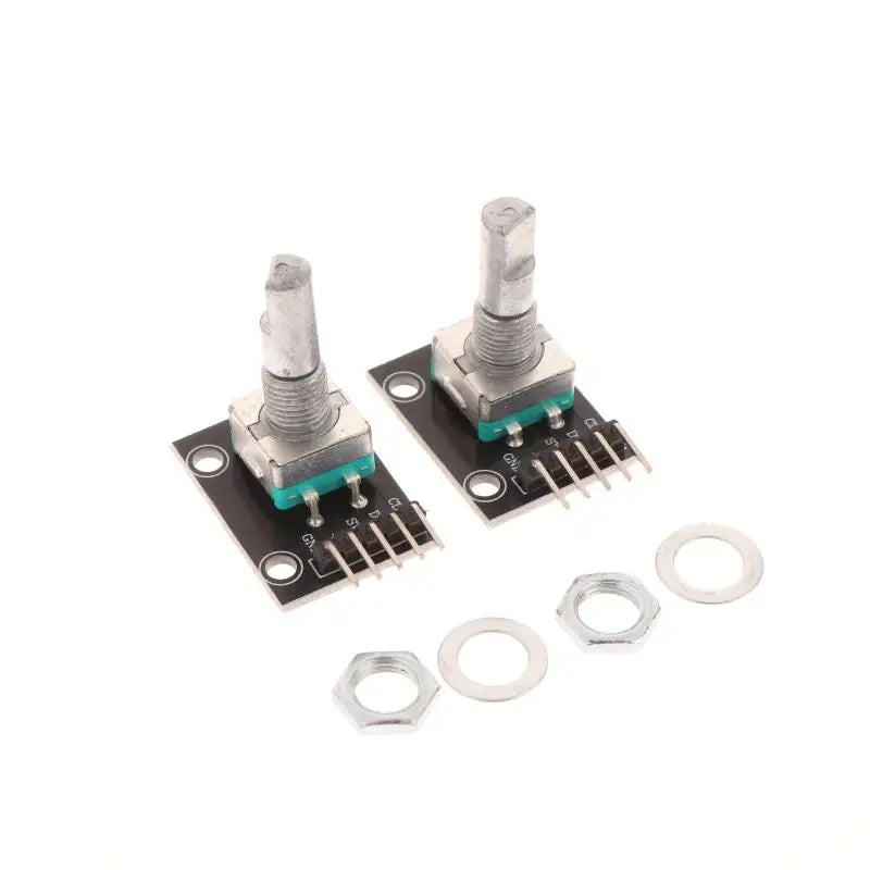 2/5Pcs 360 Degree Rotary Encoder Module KY-040 Brick Sensor Development Board With Knob Cap Potentiometer