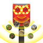 Solar Outdoor Motion Sensor Alarm Dog Barking&Gunshot Sound Home Security Alarm Animal Repeller Loud Noise Maker for Yard Garden