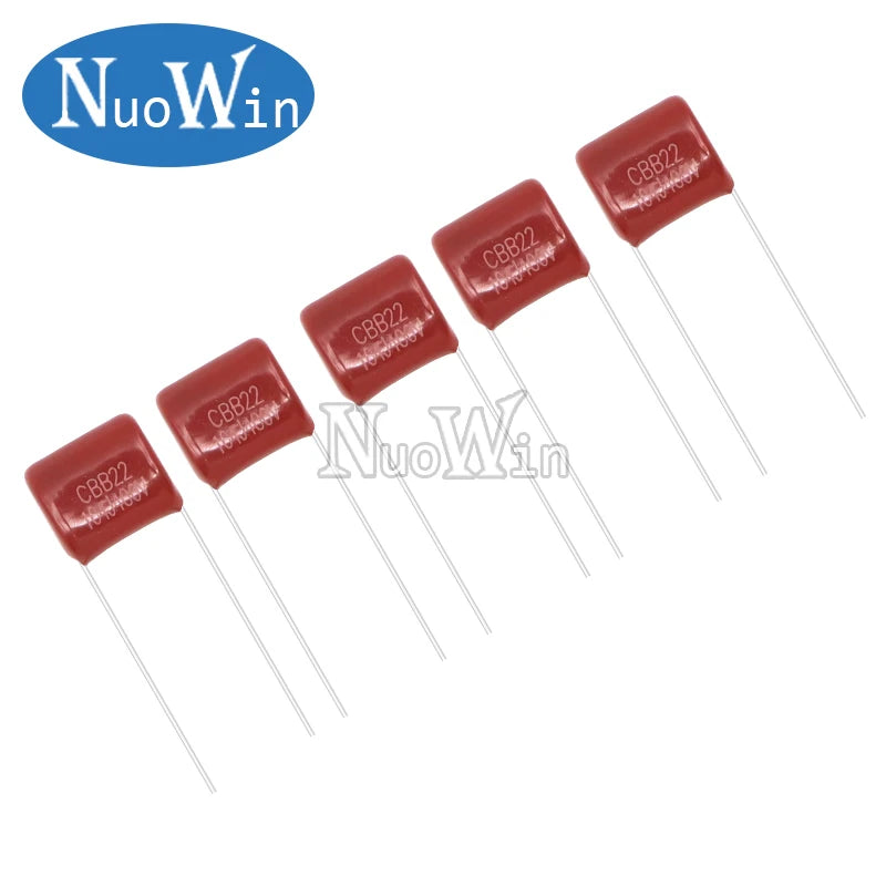 50PCS CBB Capacitor Assortment Kit 400V 10NF-3.3UF 10values*5pcs Metallized Polyester Film Capacitance